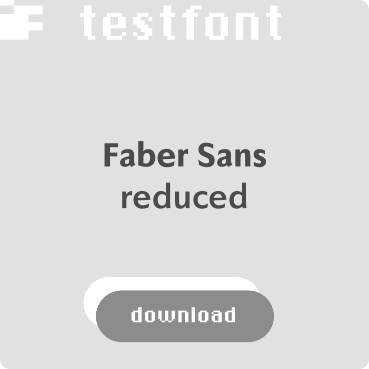 download kostenlosen Testfont Faber Sans