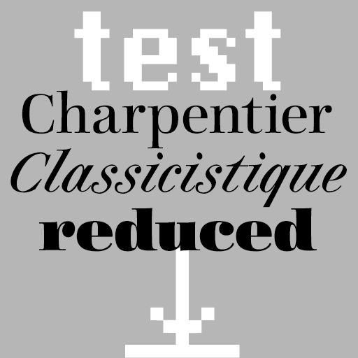 ingoFont Charpentier Classicistique