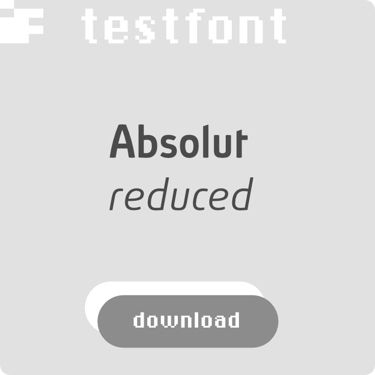 download free test font Absolut