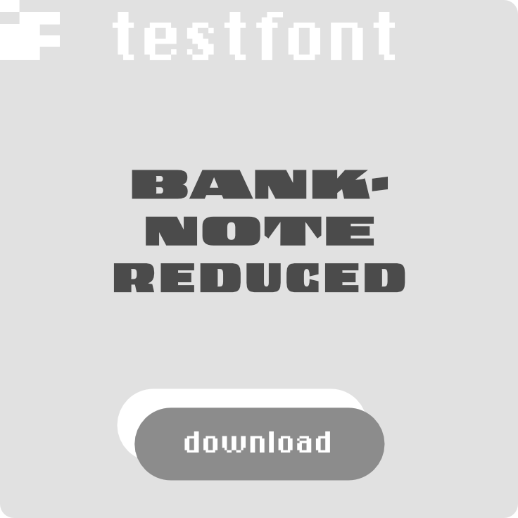 download Testfont Banknote 1948