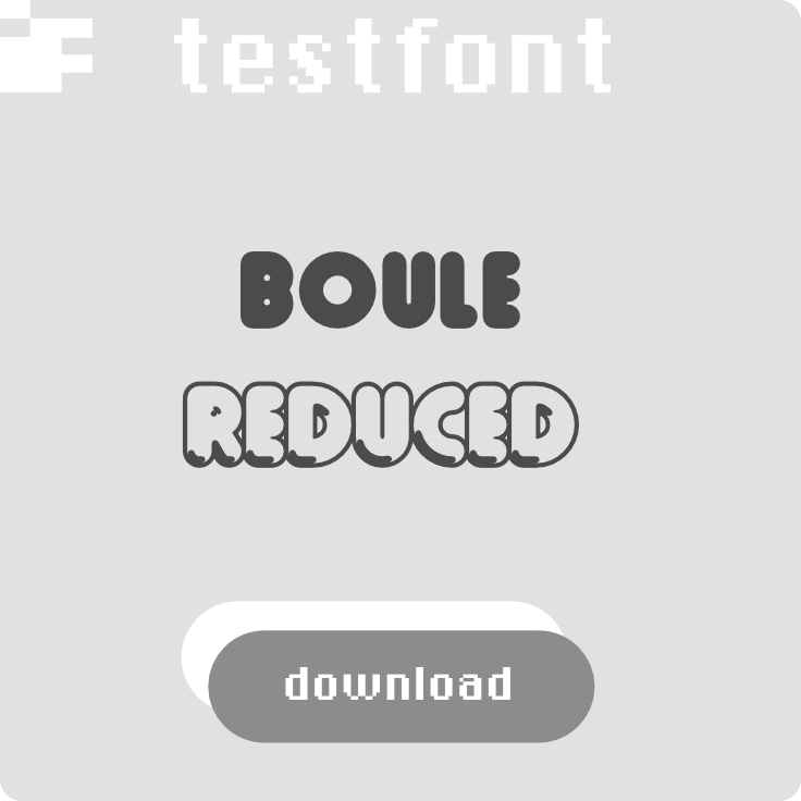 download free test font Boule