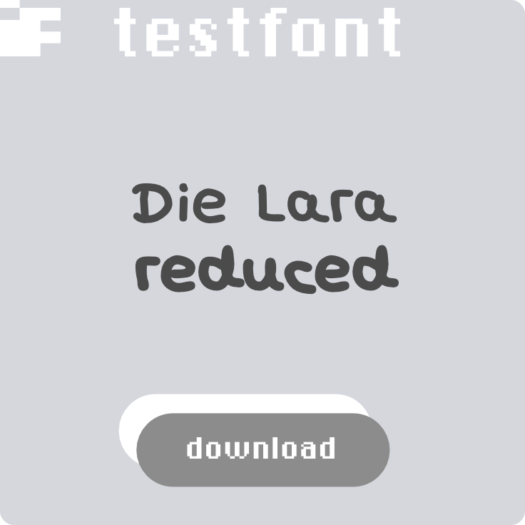 download free test font Die Lara