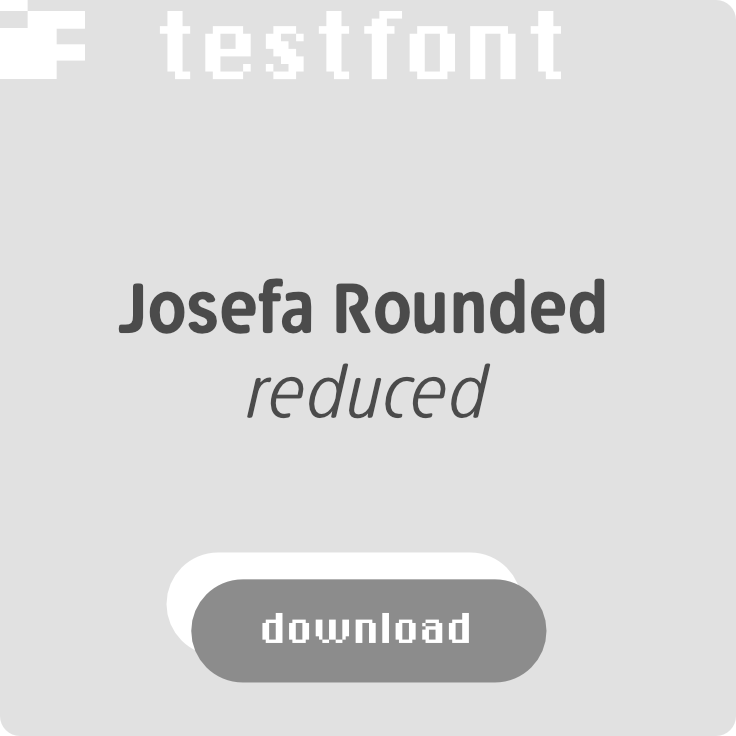 download kostenlosen Testfont Josefa