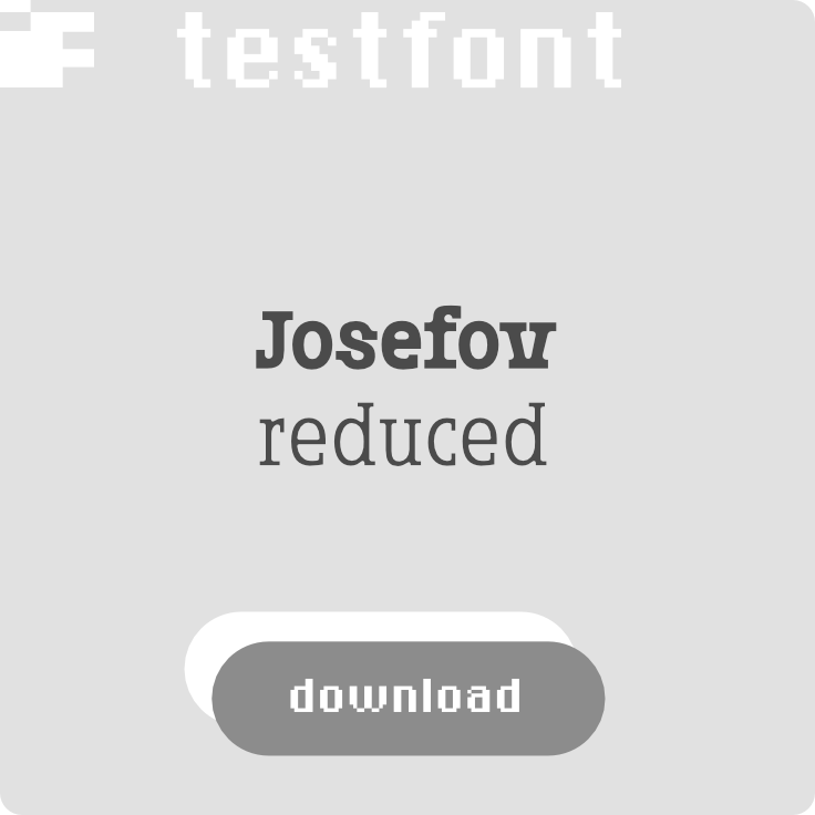 download kostenlosen Testfont Josefov
