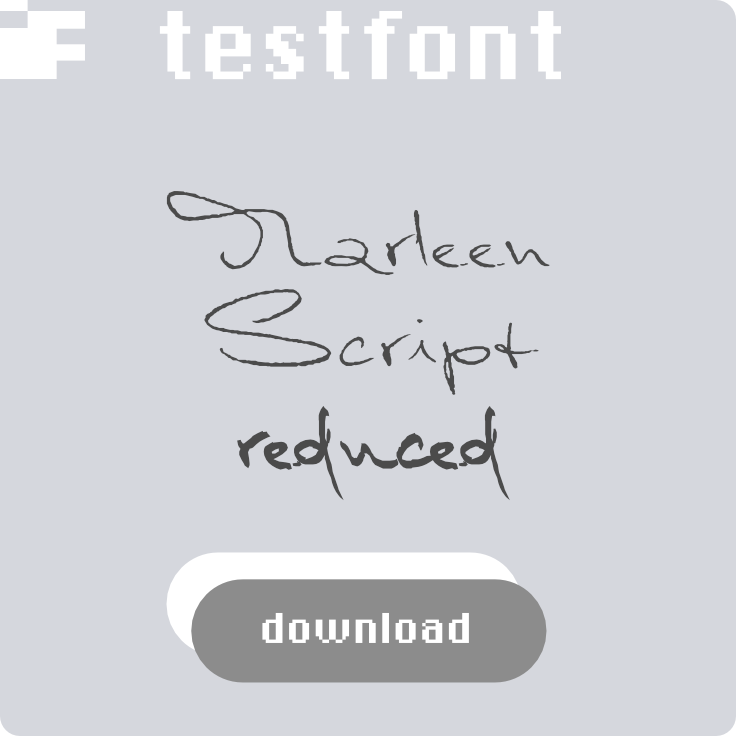 download kostenlosen Testfont Marleen Script
