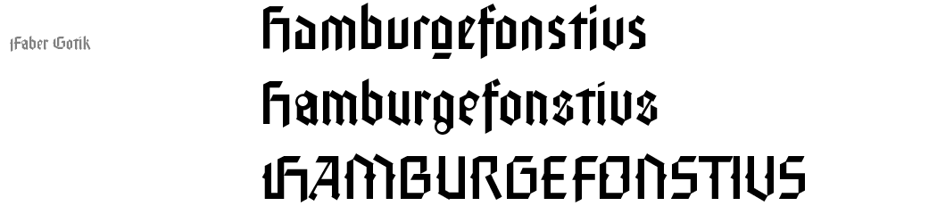 Faber Gotic fonts