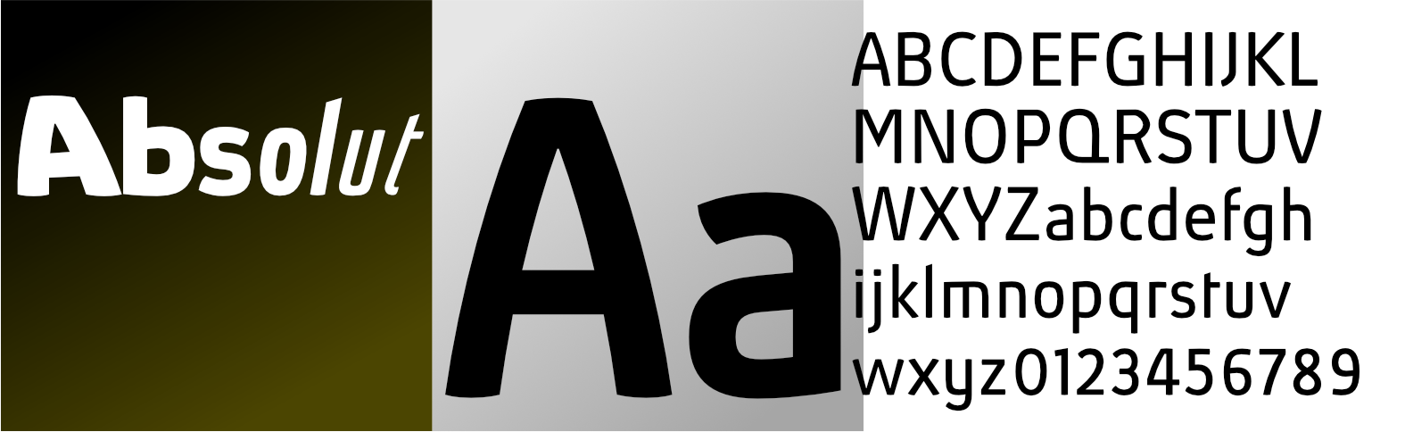 variable font Absolut sans serif