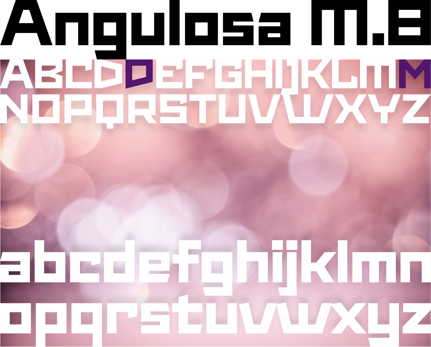 Angulosa M.8 Font