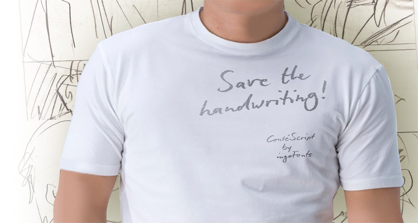 Save the handwriting: Conte Script