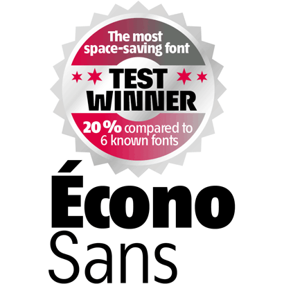 test winner most space-saving font